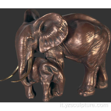 Casting Metal Life Formato Bronzo Giardino Elephant Sculpture